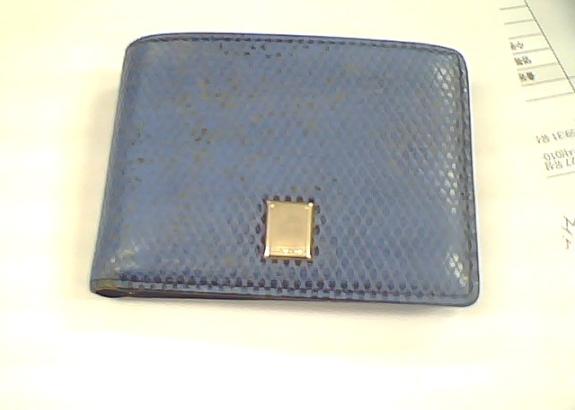 파란색 남성용 지갑