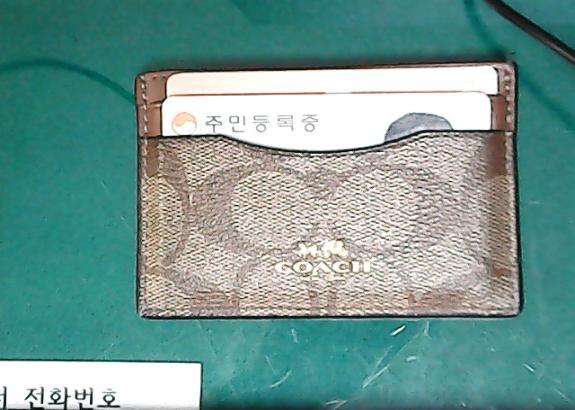 코치 카드지갑
