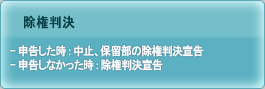 除権判決, 申告した時:中止、保留部の除権判決宣告, 申告しなかった時:除権判決宣告